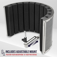 Load image into Gallery viewer, VRI-20 Sound Absorbing Acoustic Foam Isolation Portable Microphone Shield