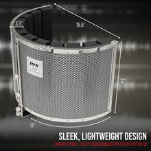 Load image into Gallery viewer, VRI-20 Sound Absorbing Acoustic Foam Isolation Portable Microphone Shield