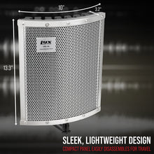 Load image into Gallery viewer, VRI-40 Portable Acoustic Isolation Shield, Sound Absorbing, Reflection Panel With Heavy Duty Gooseneck