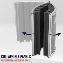 Load image into Gallery viewer, LyxPro Portable & Foldable Sound Absorbing Vocal Recording Panel - Small