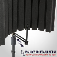 Load image into Gallery viewer, LyxPro Portable & Foldable Sound Absorbing Vocal Recording Panel - Small