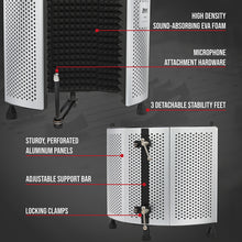 Load image into Gallery viewer, LyxPro Portable & Foldable Sound Absorbing Vocal Recording Panel - Upgraded