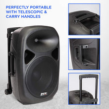 Load image into Gallery viewer, 12” Portable PA Speaker with Rechargeable Battery