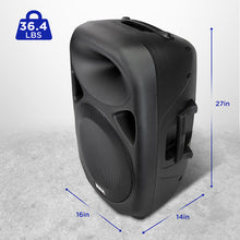 Load image into Gallery viewer, 15” Portable PA Speaker
