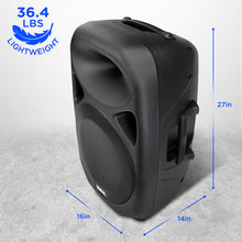 Load image into Gallery viewer, 15” Portable PA Speaker