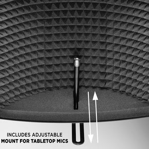 VRI-50 Sound Absorbing Acoustic EVA Foam Isolation Portable Microphone Shield