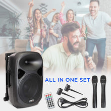 Load image into Gallery viewer, 12” Portable PA Speaker with Rechargeable Battery
